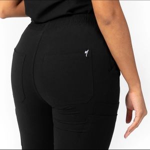 Mim Scrubs Black Jogger Scrub Pants